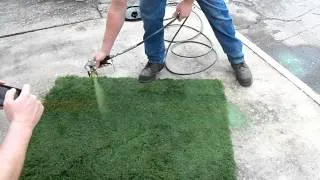 ATXTurf:  How to Paint Over Lines on Artificial Turf Using Green Turf Paint