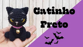 Gatinho Preto em Amigurumi - Passo a Passo