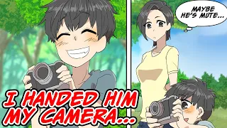 I met a mute boy at a camp site who kept following me around... [Manga dub]