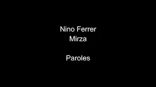 Nino Ferrer-Mirza-paroles