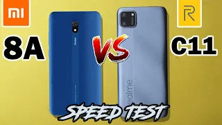 Realme C11 vs Redmi 8a Speed Test - C11 vs 8A Speed Comparison