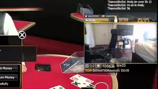Sodapoppin loses 5000$ on blackjack