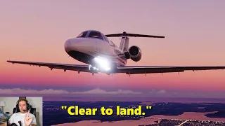 Most Beautiful Approach I’ve Ever Flown (with ATC) - Microsoft Flight Simulator