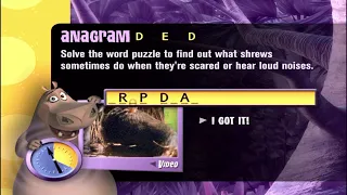 Playing Game 18 of bEqual Madagascar Animal Trivia DVD Game