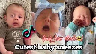 The cutest BABY SNEEZES👶🏼 baby fever tiktok compilation🥺