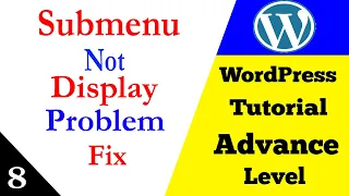 Wordpress Submenu Not Display / Submenu Hidden Problem / Wordpress Dropdown Menu Not Working /