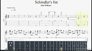 Williams, John   Schindler 's list ( GTP fingerstyle guitar tabs )