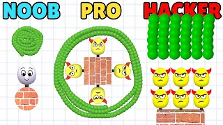 NOOB vs PRO vs HACKER in Draw To Smash