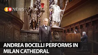 Andrea Bocelli performs in Milan Cathedral | SW News 109