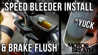 Harley Dyna Speed Bleeder Install & Brake Fluid Flush