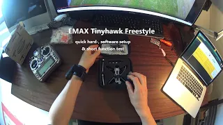 EMAX Tinyhawk Freestyle - quick hard-/software setup & short test flight - Taranis, Betaflight