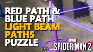 Light Beam Paths Red Path & Blue Path Spider Man 2