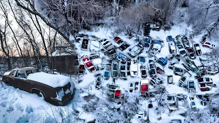 100+ Classic Cars Abandoned in a Car Graveyard in Canada