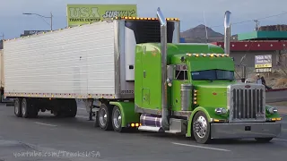 Trucks Spotting USA | Military | Freight Transport | Jake Brake Truck Engine & Traffic Sounds