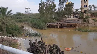 The twelve israelite tribes crossed the Jordan River here, see what happened to the River there now