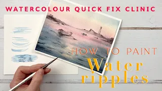 How to Paint Ripples in Water with Watercolour