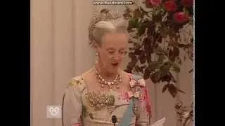 Frederik & Mary's Royal Wedding 2004:The Queen's speech