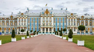 Catherine Palace and Peterhof Gardens in St. Petersburg, Russia