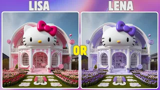 Lisa or Lena 💗💜 | Pink and Purple Edition | #lisa #lena #lisaorlena #lisaandlena