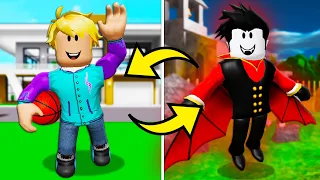 Switching Lives With A Vampire!  A Roblox Brookhaven Movie (Brookhaven RP)