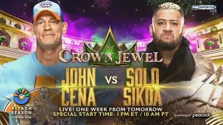 WWE 2K23: John Cena vs Solo Sikoa - Crown Jewel 2023 - Highlights