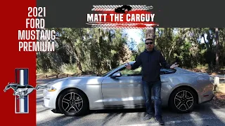 2021 Ford Mustang EcoBoost Premium Test Drive and Review | Matt the car guy