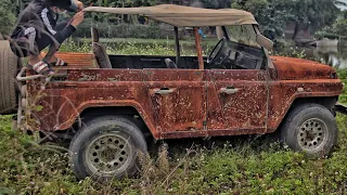 Fully restoration abandoned 1966 army vehicles | Restore antique army vehicle