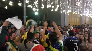 FIFA 2018 WORLD CUP / SERBIAN FANS / NIKOLSKAYA STREET / MOSCOW RED SQUARE