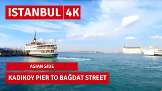 Istanbul City Walking Tour | Bağdat Street | 4k UHD 60fps | 29 Jan 2021