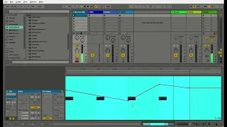 DUB TECHNO CHORDS  with a kick drum and resonator in Ableton