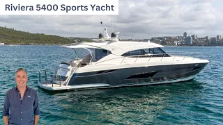 $1.9 Million Riviera 5400 Sport Yacht Boat Walkthrough & Review