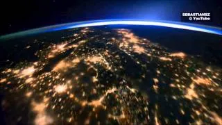 Earth at night seen from space ISS (HD 1080p) ORIGINAL with Top of The World by Carpenters cover