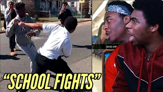 School fights were wild....@ibz  "PURE CHOAS"