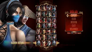 Mortal Kombat 9 - Expert Tag Ladder (Raiden & Kitana/3 Rounds/No Losses)
