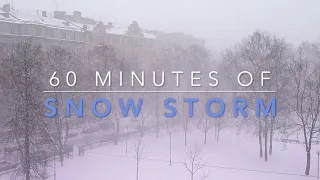 Snow Storm in St. Petersburg (Буран в Питере) | 60 Minutes of Relaxing, Ambient Video