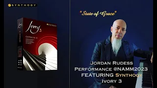 Jordan Rudess Playing LTE's "State of Grace" @ NAMM 2023 feat. Ivory 3 German D