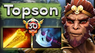 Топсон на тройке Манки Кинге с Трентом тащером! - Topson Monkey King 7.34 DOTA 2