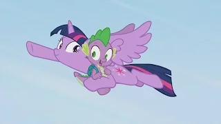 Spike & Twilight Sparkle - Twiliiiiiiight! Oops! Thanks!