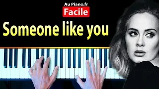 Adele Someone like you Tuto Piano FACILE avec Partition