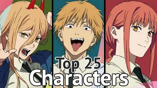 Top 25 Most Popular Chainsaw Man Characters