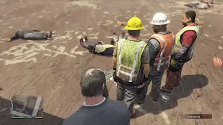 #GTA5 NPC FIGHT construction workers #part2