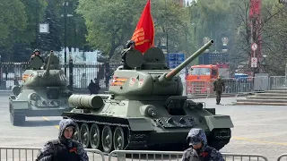 #Россия 🇷🇺 #Москва Парад Победы 9 мая 2024 г | военная техника пребывает на Красную площадь.