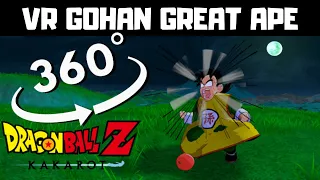 360° VR - Gohan Transforms Great Ape Full Moon - Dragon Ball Z Gameplay English Kakarot Oculus Vive
