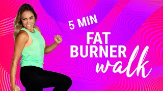 5 Minute Fat Burner ‼️ Beginner, Joint-friendly HOME Walking Workout