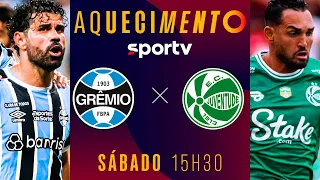 GRÊMIO X JUVENTUDE | AQUECIMENTO AO VIVO E COM IMAGENS | FINAL CAMPEONATO GAÚCHO | #live | sportv