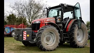 Трактор Massey Ferguson 6713 в роботі з плугом!