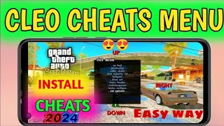 How To Install CLEO CHEAT MENU - GTA SA Android 10/11/12/13 | Cleo Cheats Gta Sa | Mod | Cleo Menu