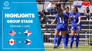 Women's Under-17 | Unites States vs Panama | Canada vs Puerto Rico