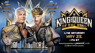 Logan Paul vs. Cody Rhodes – Champion vs. Champion Match: WWE King & Queen of the Ring 2024