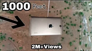 Iphone X Drop Test 1000 feet || Apple i phone 1000 feet drop test